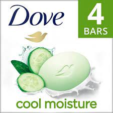 Dove Cool Moisture Bar Soap 4ct