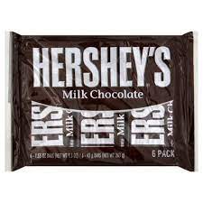 Hershey's Milk Chocolate Bar 1.55oz 6ct