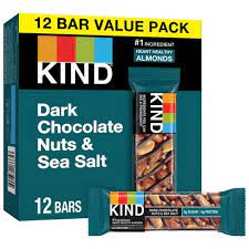 Kind Bar Dark Chocolate Nuts + Sea Salt 12ct plus 3 Free Bars