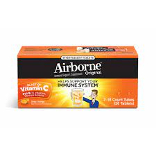 Airborne Vitamin C Zesty Orange 18 tablets