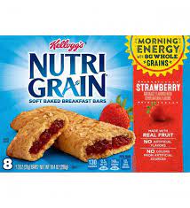 Kellogg's Nutri Grain Soft Baked Breakfast Bars Strawberry 8ct 10.4oz