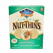 Blue Diamond Nut Thins Country Ranch Crackers 4.25oz
