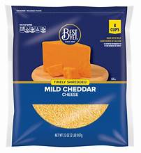 Best Yet Fancy Shredded Mild Cheddar Cheese 32oz