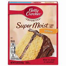 Betty Crocker Super Moist Butter Yellow Cake Mix 13.25oz