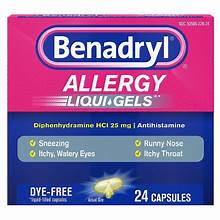 Benadryl Allergy LiquiGels 24 count