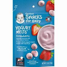Gerber Yogurt Melts Baby Snacks Strawberry 1oz