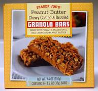 TJ Peanut Butter Chewy Coated + Drizzled Granola Bars 6 ct  7.4oz