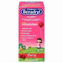 Children's Benadryl Allergy Cherry 8 fl oz