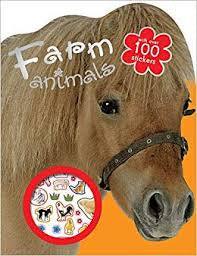 Farm Animals Coloring Book w/ over 100 stickers