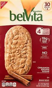 BelVita Breakfast Biscuits Cinnamon Brown Sugar 30pk