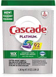 Cascade Platinum Plus Dishwasher Pacs 81ct