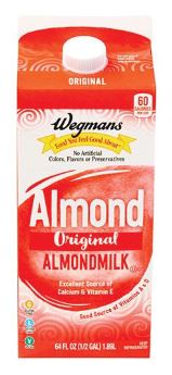 Wegmans Original Almond Milk 60 cal 1/2 gal