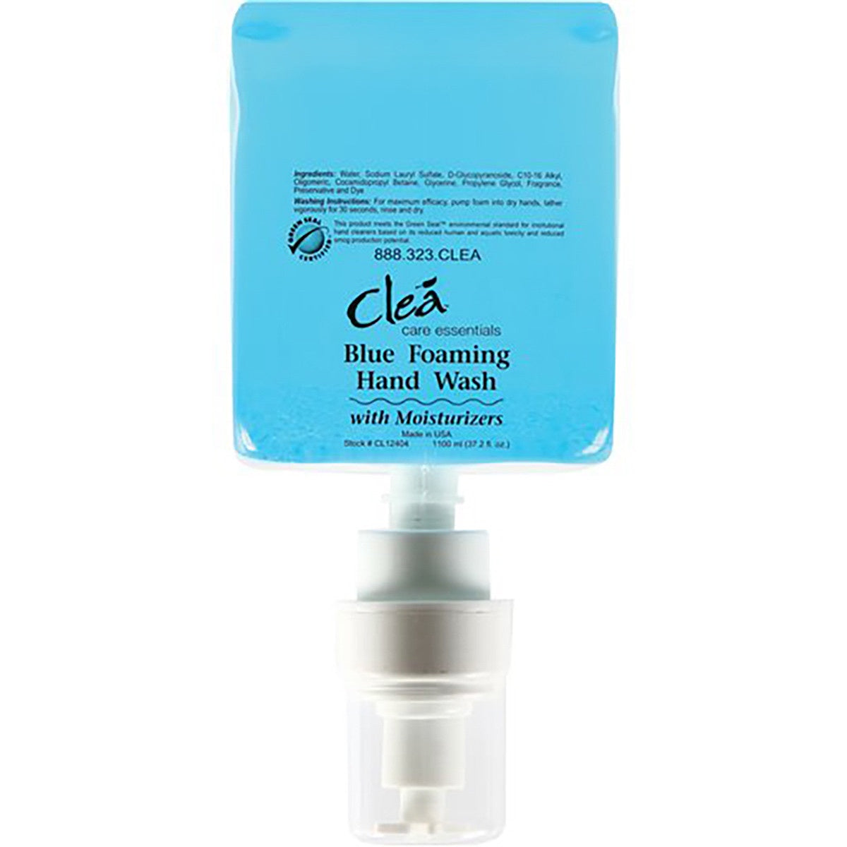 Clea Versa-Foam Green Seal Certified Moist. Foam Soap, 4x1100ml Refills/case