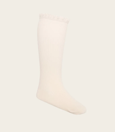 Jamie Kay Frill Socks - Off White