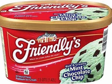 Friendly's Mint Chocolate Chip Ice Cream 48oz