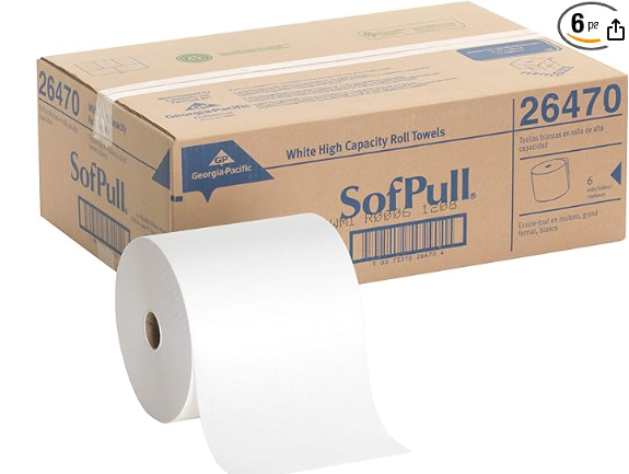 Georgia Pacific SofPull (Green) 1-Ply 1000' Hardwound Paper Towel 6ct