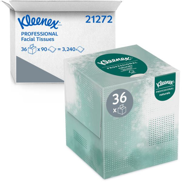 Kleenex Boutique Naturals Facial Tissue 2-Ply 90 Sheets/Box 36 Boxes
