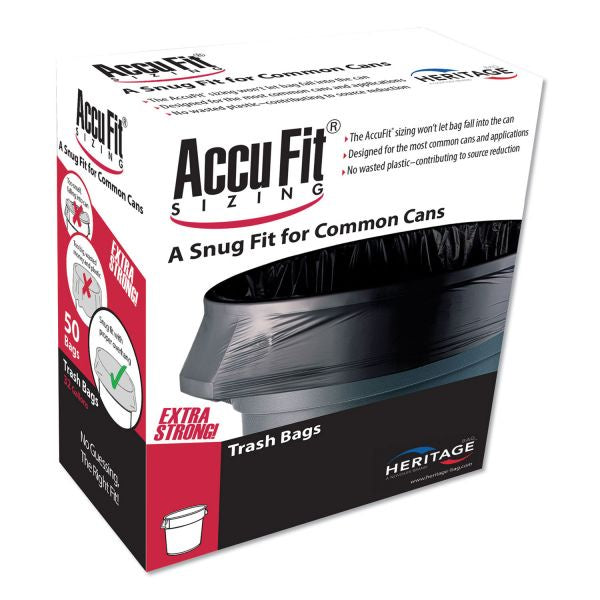 AccuFit Linear/RePrime 23gal 0.9mil Can Liners 28x45 300ct