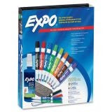 EXPO Medium Assorted Tips, Assorted Colors Dry Erase Markers 12ct w/ Eraser and Cleaner Kit