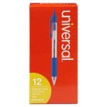 Universal Economy Blue Ink Retractable Ballpoint Pen 12ct