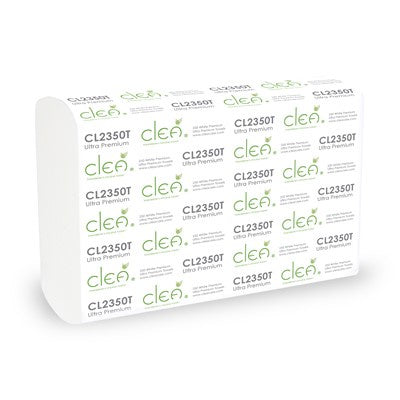 Clea Ultra Premium Multifold White Paper Towels 250pk 16ct