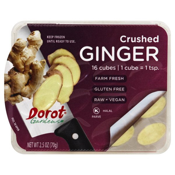 Dorot Frozen Crushed Ginger Cubes, 2.5 Oz