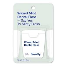 Smartly Waxed Mint Dental Floss 78yd