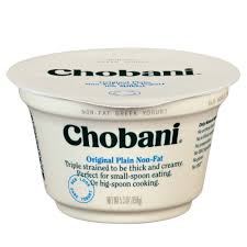 Chobani Non Fat Plain Greek Yogurt 5.3oz