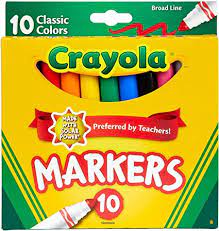 Crayola Broad Line Markers Classic Colors 10ct