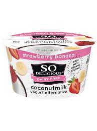 So Delicious Dairy Free Strawberry Banana Coconut Milk Yogurt 5.3 Oz.