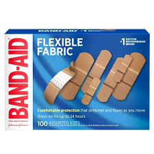 Band-Aid Flexible Fabric Assorted Sizes 100ct