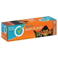 Simply Done Lawn & Leaf Trash Bags 39gal 12ct