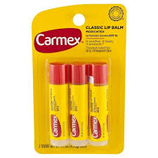 Carmex Classic Lip Balm Medicated Stick 4ct