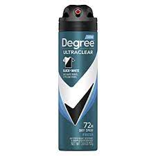 Degree Men Ultraclear Black + White Fresh Dry Spray Deodorant 3.8oz