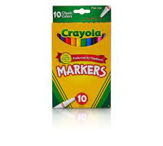Crayola Fine Line Markers Classic Colors 10ct