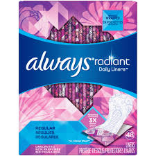 Always Radiant Daily Liners 48ct