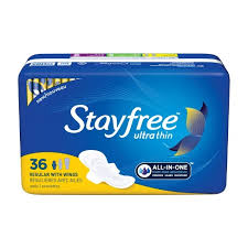 Stayfree Ultra Thin Regular Pads with Wings 36ct