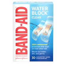 Band-Aid Water Block Clear 30ct