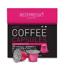 Bestpresso Lungo Coffee Pods 20 Ct