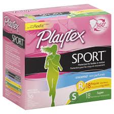 Playtex Sport Tampons - Plastic - Unscented 36ct - 18Regular/18Super