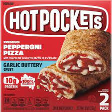 Hot Pockets Garlic Buttery Crust Pepperoni Pizza 9oz