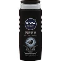 Nivea Men Deep Active Clean with Natural Charcoal Body Wash 16.9oz