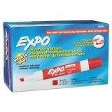 EXPO Low-Odor Red Broad Chisel Tip Dry Erase Marker 12ct