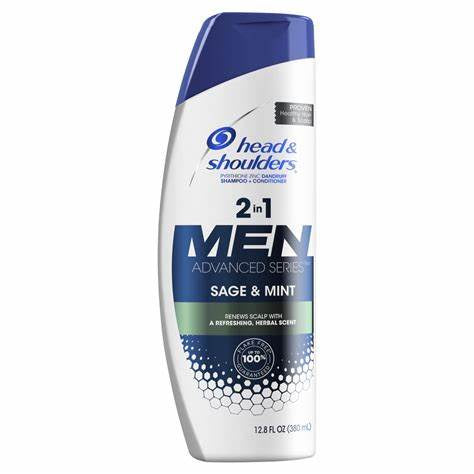 Head + Shoulders Men 2 in 1 Shampoo/Conditioner Sage + Mint 12.8oz