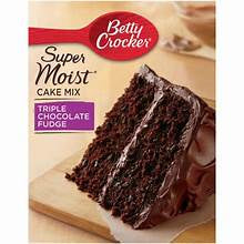 Betty Crocker Super Moist Triple Chocolate Fudge Cake Mix 13.25oz