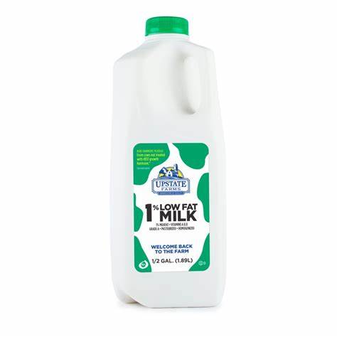 Upstate Milk 1% 1/2gal
