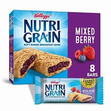 Kellogg's Nutri Grain Soft Baked Breakfast Bars Mixed Berry 8 ct