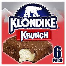 Klondike Krunch Ice Cream Bars 6 ct