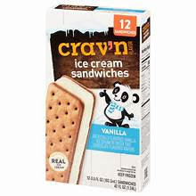 Crav'n Flavor Ice Cream Sandwiches 12 ct