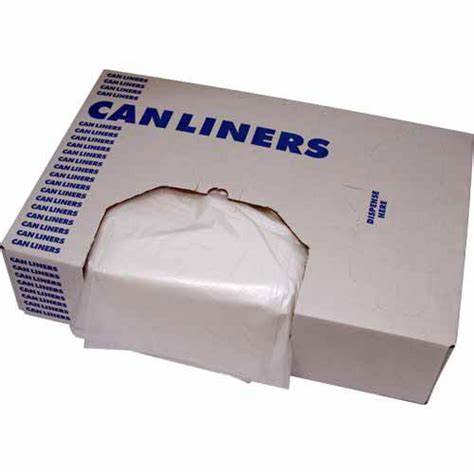 Heritage 60Gal Low-Density Clear Can Liners 100ct